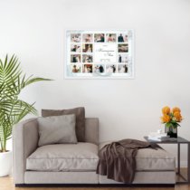 Печать горизонтального коллажа 60х42 в белой рамке