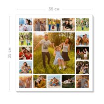 Печать фотоколлажа на холсте 35x35 см на 17 фото Печать фотоколлажа на холсте 35x35 см на 17 фото