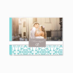 Печать шаблона «Безоблачная свадьба» на принтбуке 30x21 в твёрдой обложке вид обложки