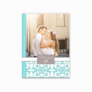 Печать шаблона «Безоблачная свадьба» на принтбуке премиум 15x21 в твёрдой обложке вид обложки