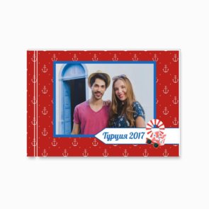 Печать шаблона «Воспоминания о Турции» на принтбуке премиум 21x15 в мягкой обложке вид обложки