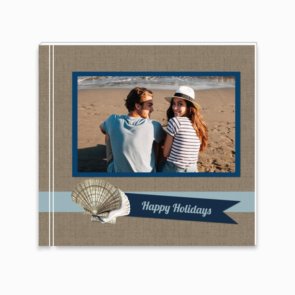Печать шаблона «Happy holidays» фотопланшета 21x21 вид обложки