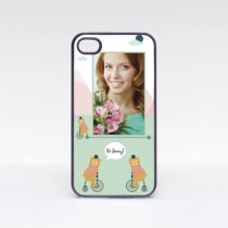 Печать шаблона «Be funny» на плоских чехлах для iPhone 4 и 4S Печать шаблона «Be funny» на плоских чехлах для iPhone 4 и 4S