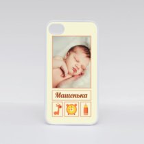 Печать шаблона «Любимая принцесса» на плоских чехлах для iPhone 4 и 4S Печать шаблона «Любимая принцесса» на плоских чехлах для iPhone 4 и 4S