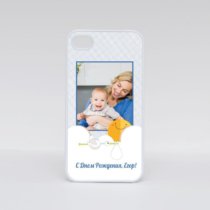 Печать шаблона «С Днём рождения, сынок!» на плоских чехлах для iPhone 4 и 4S Печать шаблона «С Днём рождения, сынок!» на плоских чехлах для iPhone 4 и 4S
