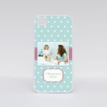 Печать шаблона «Мята» на плоских чехлах для iPhone 4 и 4S Печать шаблона «Мята» на плоских чехлах для iPhone 4 и 4S