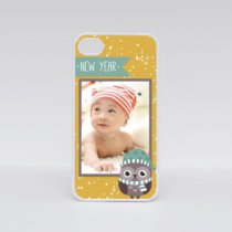 Печать шаблона «Зимнее чудо» на плоских чехлах для iPhone 4 и 4S Печать шаблона «Зимнее чудо» на плоских чехлах для iPhone 4 и 4S